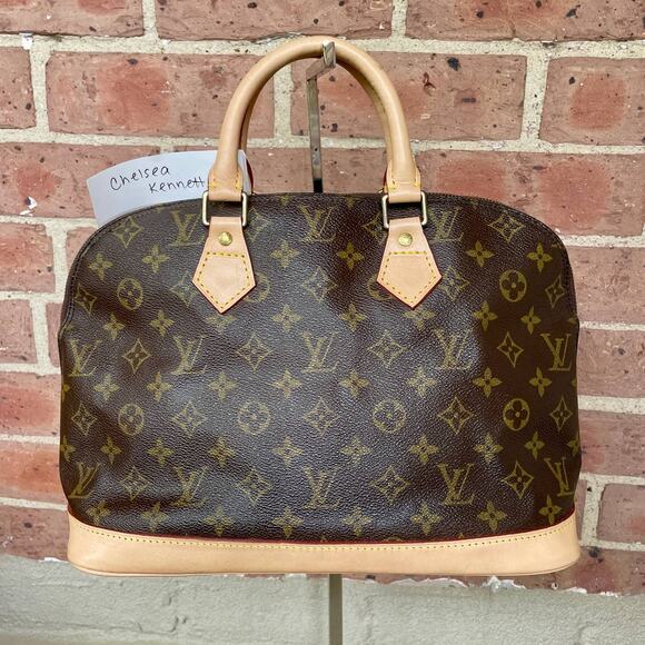 Louis Vuitton Vintage Alma Monogram PM Bag Purse Handbag Hand NEW VACHETTA - Picture 1 of 16